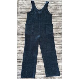 Free People Womens XS Blue Hailee Sweater Knit Jumper Jumpsuit FP Beach